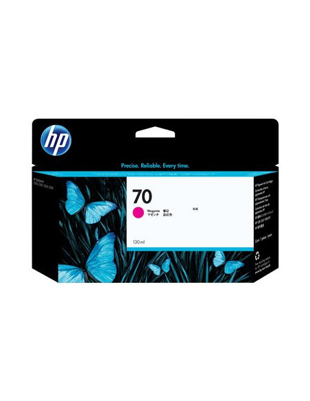 HP 70 original Ink cartridge C9453A magenta standard capacity 130ml 1-pack with Vivera Ink cartridge