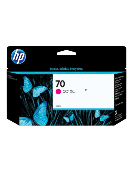 HP 70 original Ink cartridge C9453A magenta standard capacity 130ml 1-pack with Vivera Ink cartridge