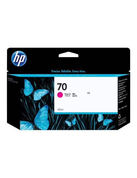 HP 70 original Ink cartridge C9453A magenta standard capacity 130ml 1-pack with Vivera Ink cartridge
