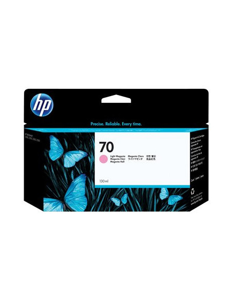 HP 70 original Ink cartridge C9455A light magenta standard capacity 130ml 1-pack with Vivera Ink cartridge